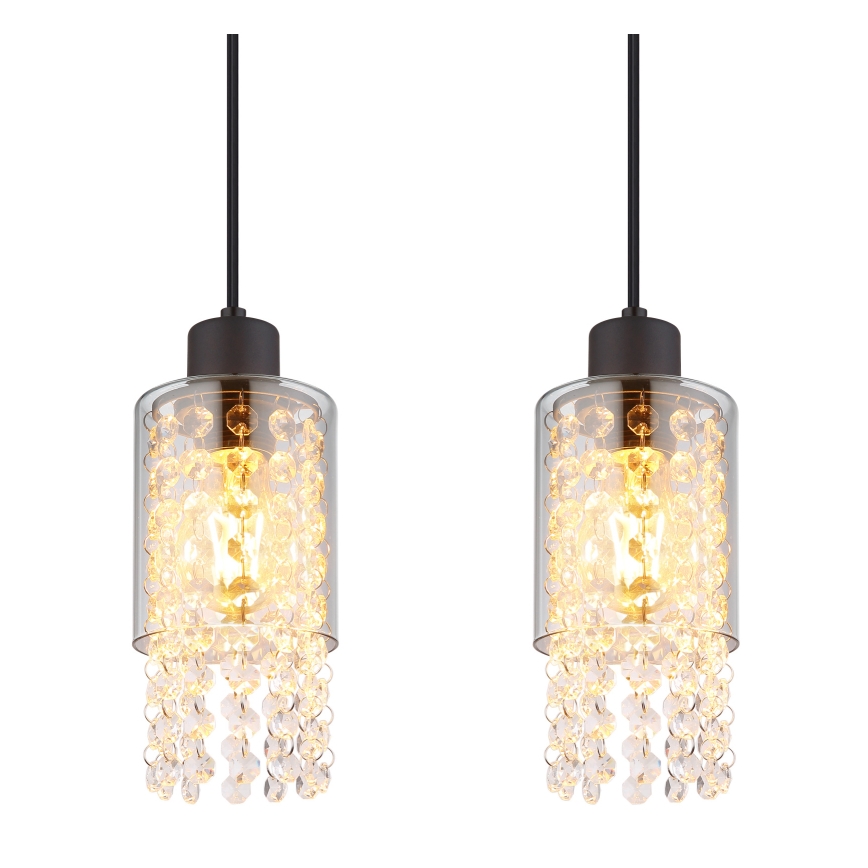 Globo - Подвесная люстра 4xE27/40W/230V черный