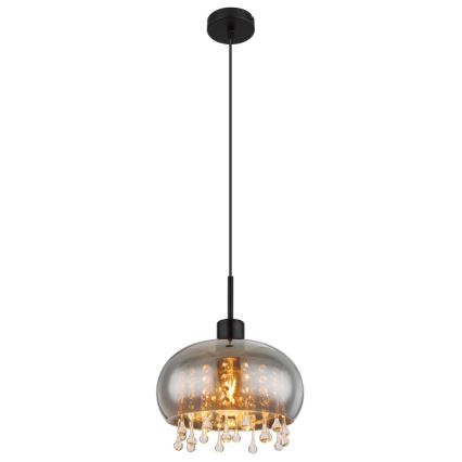 Globo - Подвесная люстра 1xE27/9W/230V диаметр 28 см черный