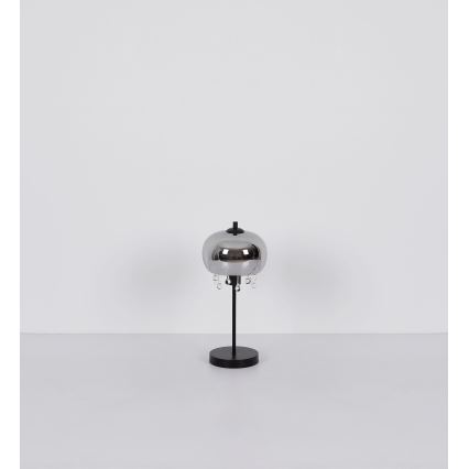 Globo - Настільна лампа 1xE27/6W/230V діаметр 21 см чорний
