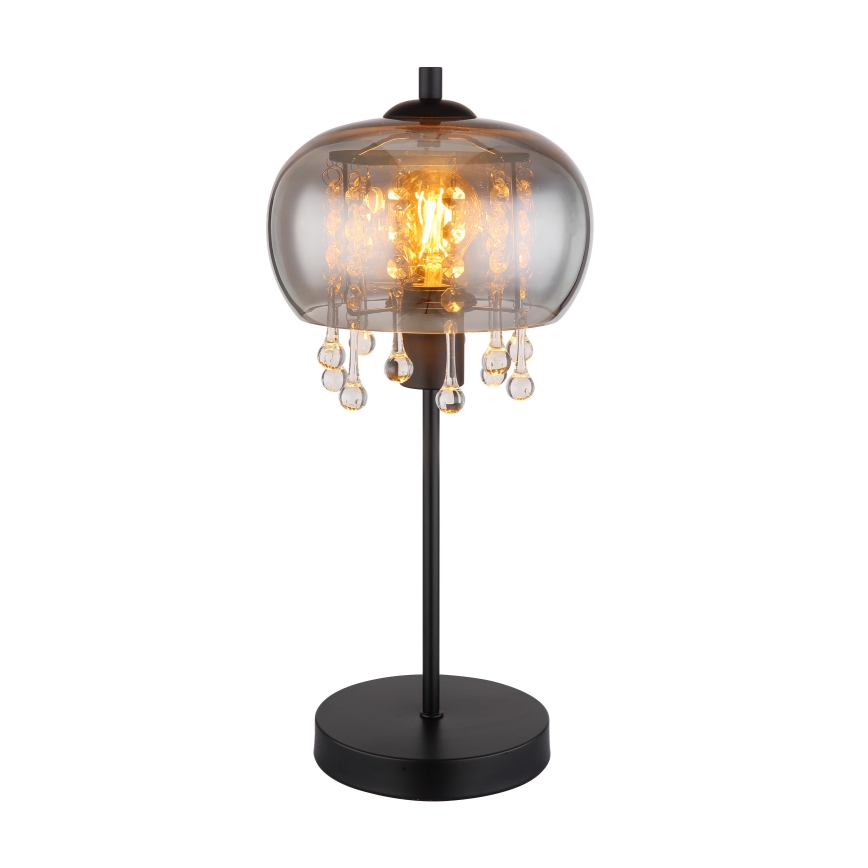 Globo - Настільна лампа 1xE27/6W/230V діаметр 21 см чорний