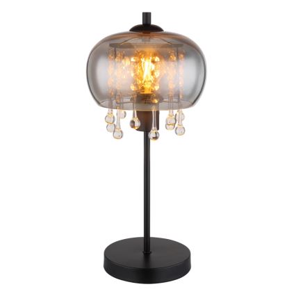 Globo - Настольная лампа 1xE27/6W/230V диаметр 21 см черный