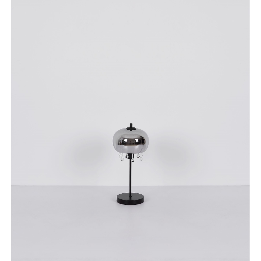 Globo - Настольная лампа 1xE27/6W/230V диаметр 21 см черный