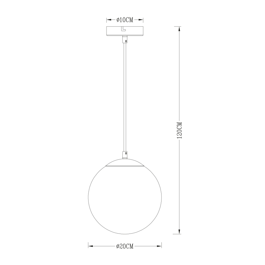 Globo - Подвесная люстра 1xE27/40W/230V диаметр 20 см