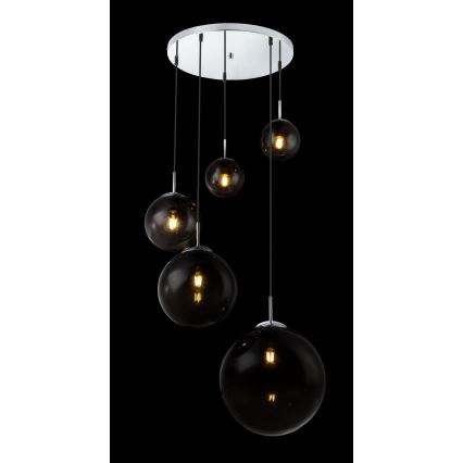 Globo - Підвісна люстра 5xE27/40W/230V діаметр 65 см