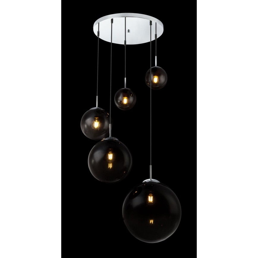 Globo - Підвісна люстра 5xE27/40W/230V діаметр 65 см