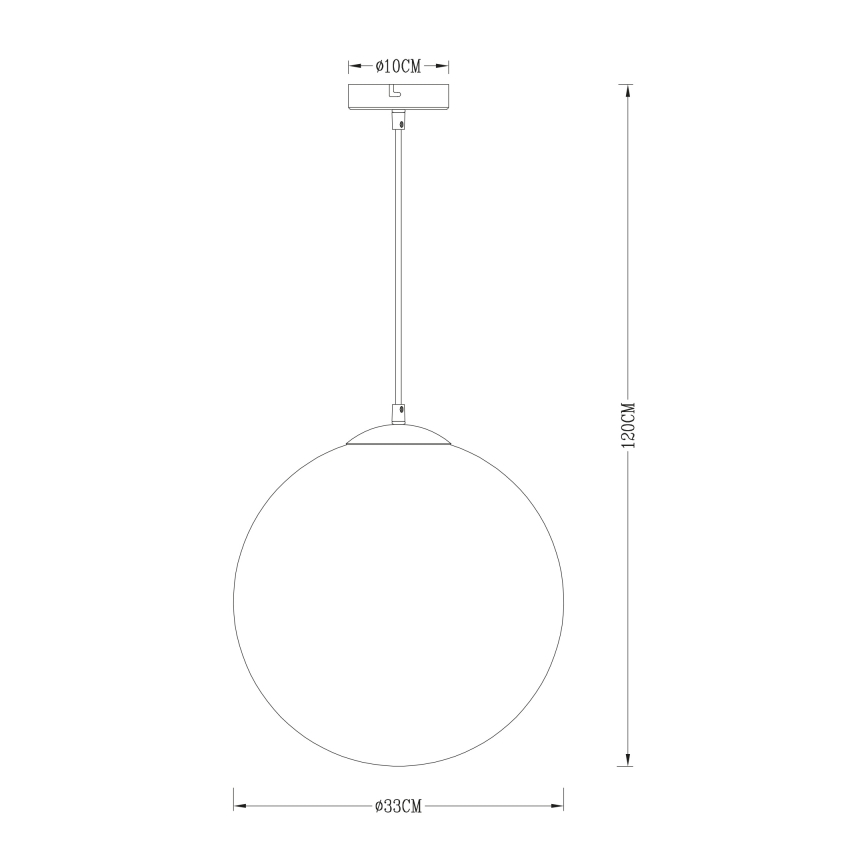 Globo - Подвесная люстра 1xE27/40W/230V диаметр 33 см