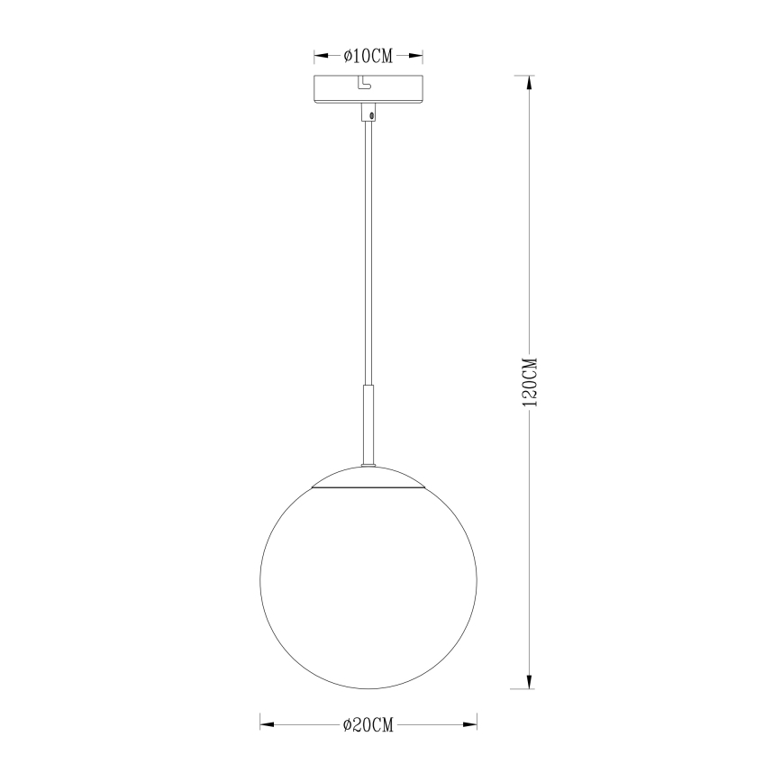 Globo - Подвесная люстра 1xE27/40W/230V диаметр 20 см