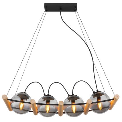 Globo - Підвісна люстра 4xE14/15W/230V каучук