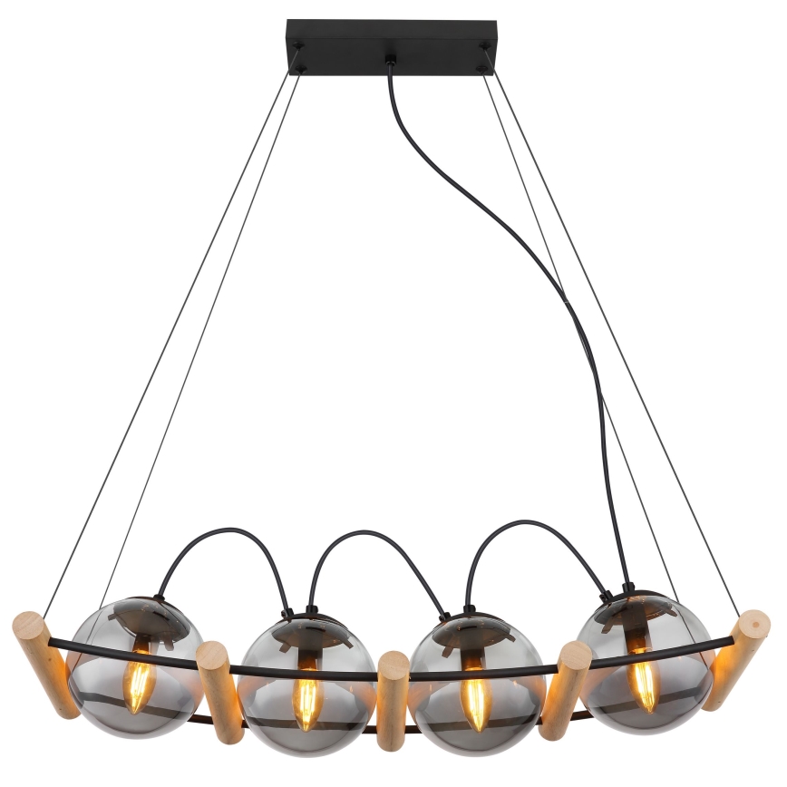 Globo - Підвісна люстра 4xE14/15W/230V каучук