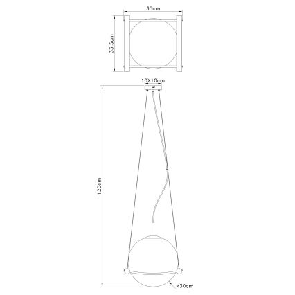 Globo - Підвісна люстра 1xE27/15W/230V каучук