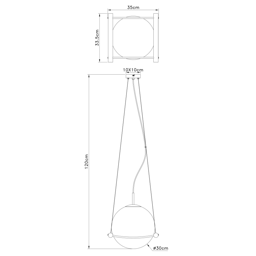 Globo - Підвісна люстра 1xE27/15W/230V каучук
