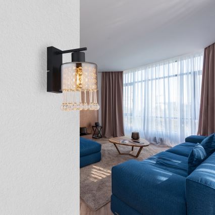 Globo - Настенная лампа 1xE27/60W/230V черный