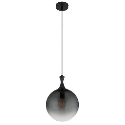 Globo - Підвісна люстра 1xE27/10W/230V діаметр 25 см чорний