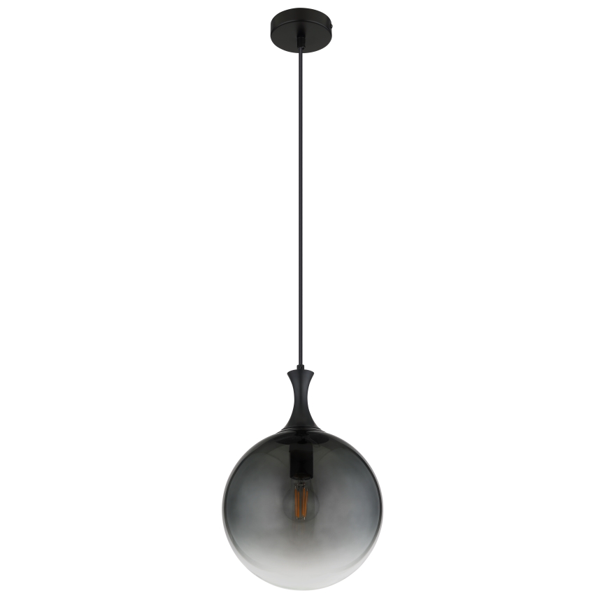 Globo - Підвісна люстра 1xE27/10W/230V діаметр 25 см чорний