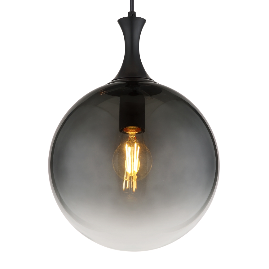 Globo - Підвісна люстра 1xE27/10W/230V діаметр 25 см чорний