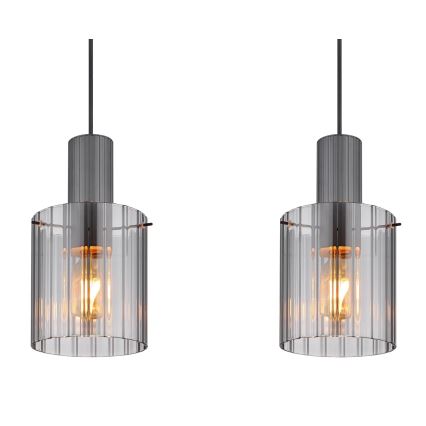 Globo - Підвісна люстра 3xE27/40W/230V сірий