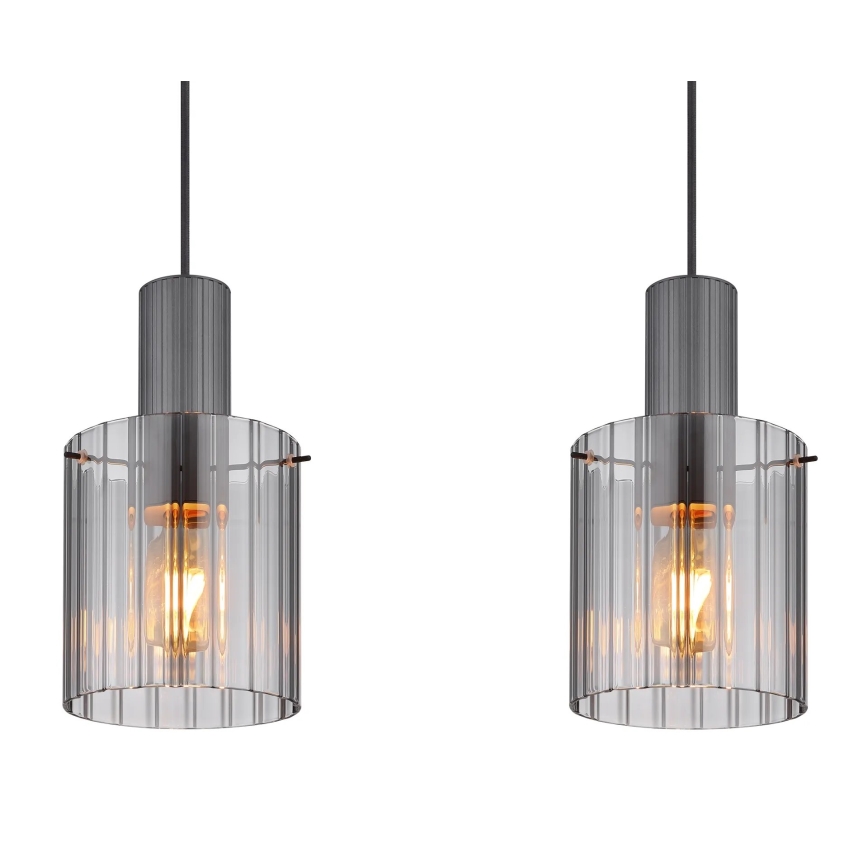 Globo - Підвісна люстра 3xE27/40W/230V сірий