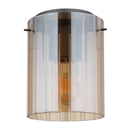 Globo - Стельовий світильник 1xE27/40W/230V діаметр 18 см коричневий