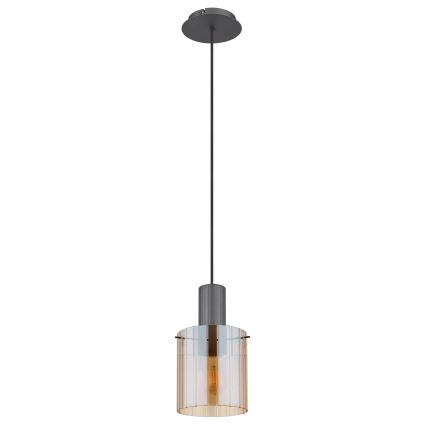 Globo - Подвесная люстра 1xE27/40W/230V диаметр 18 см коричневый