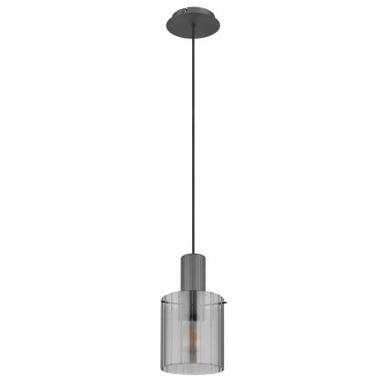Globo - Підвісна люстра 1xE27/40W/230V діаметр 18 см сірий
