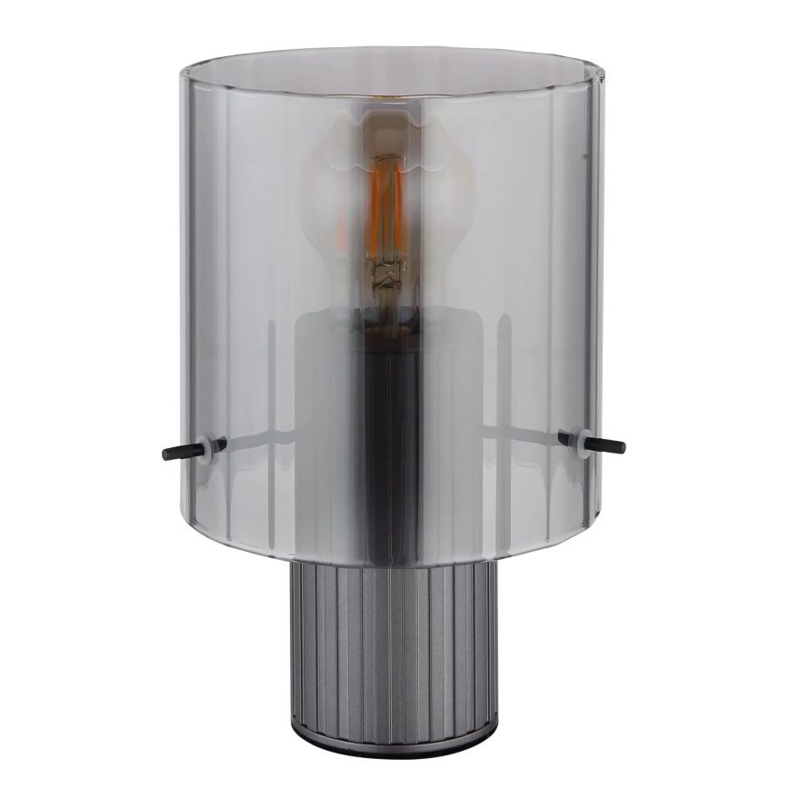 Globo - Настільна лампа 1xE27/40W/230V діаметр 14 см сірий