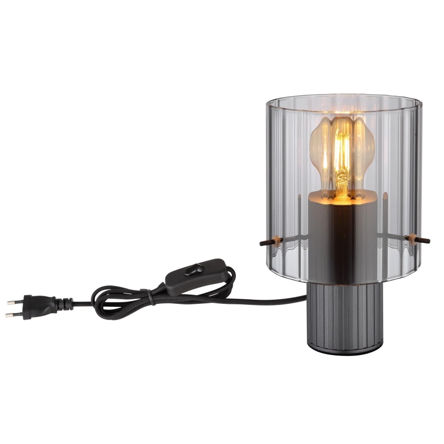 Globo - Настільна лампа 1xE27/40W/230V діаметр 14 см сірий