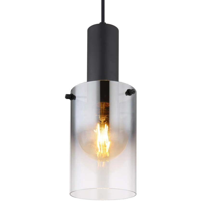 Globo - Підвісна люстра 1xE27/40W/230V діаметр 12,5 см чорний