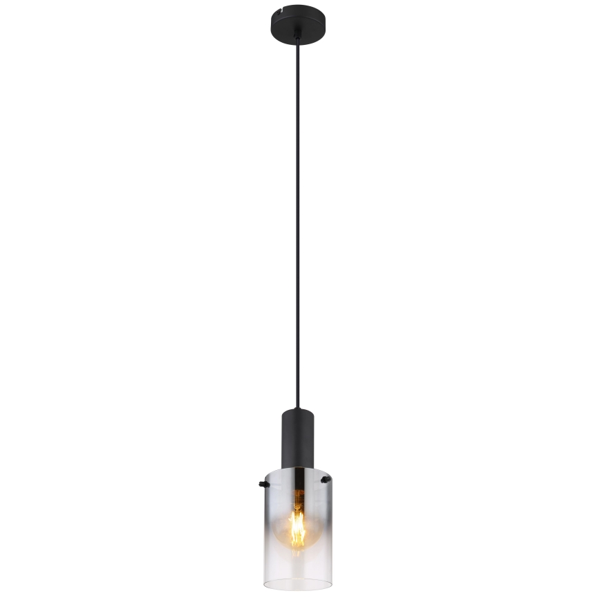 Globo - Подвесная люстра 1xE27/40W/230V диаметр 12,5 см черный