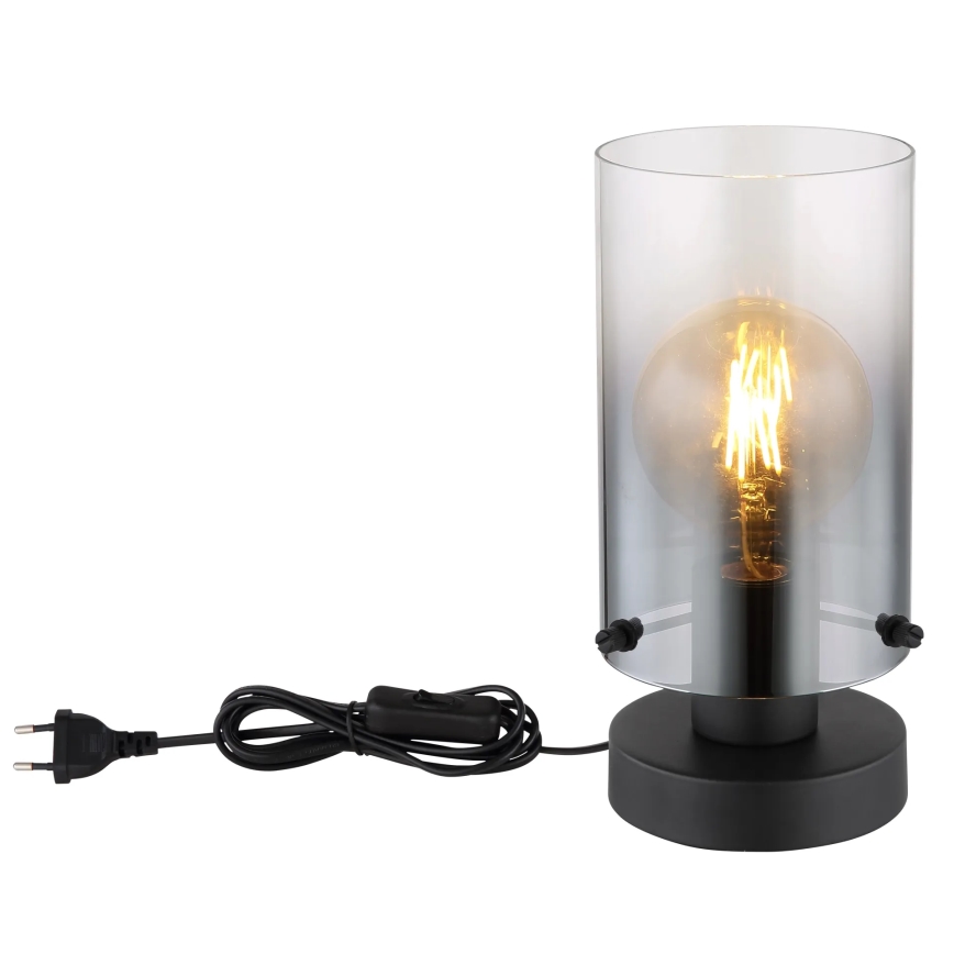 Globo - Настільна лампа 1xE27/40W/230V діаметр 12,5 см чорний