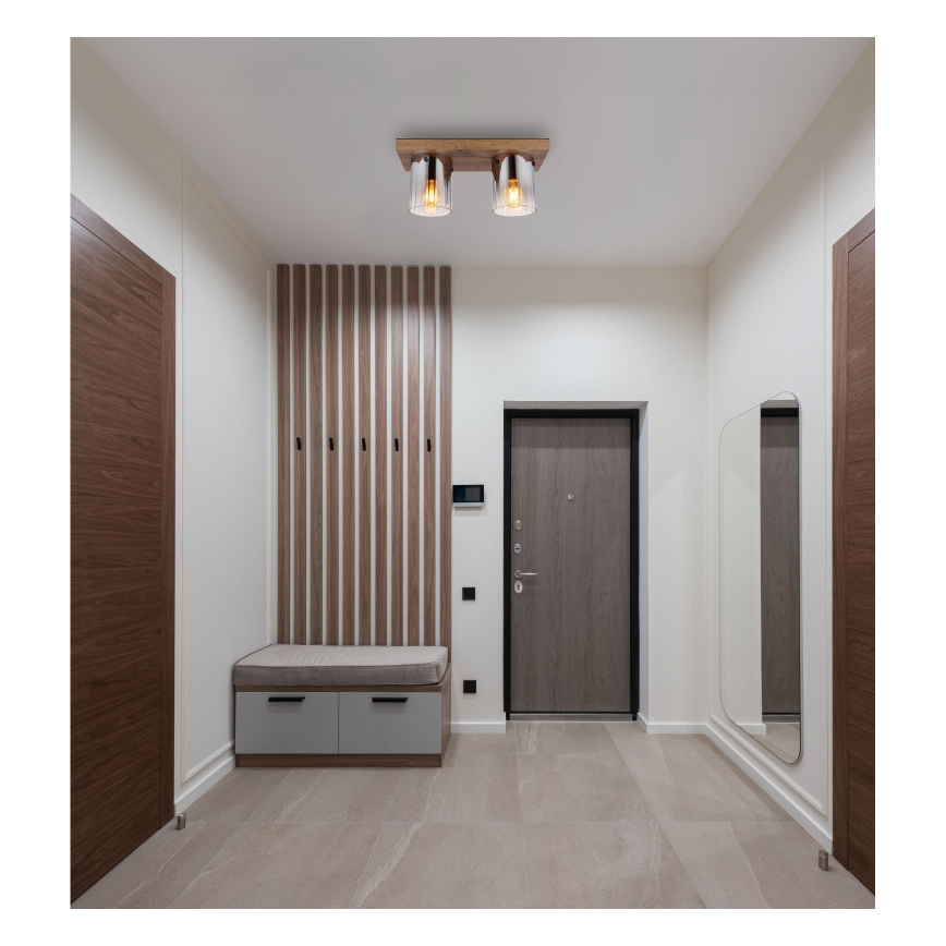 Globo - Потолочный светильник 2xE27/40W/230V 16x41 см