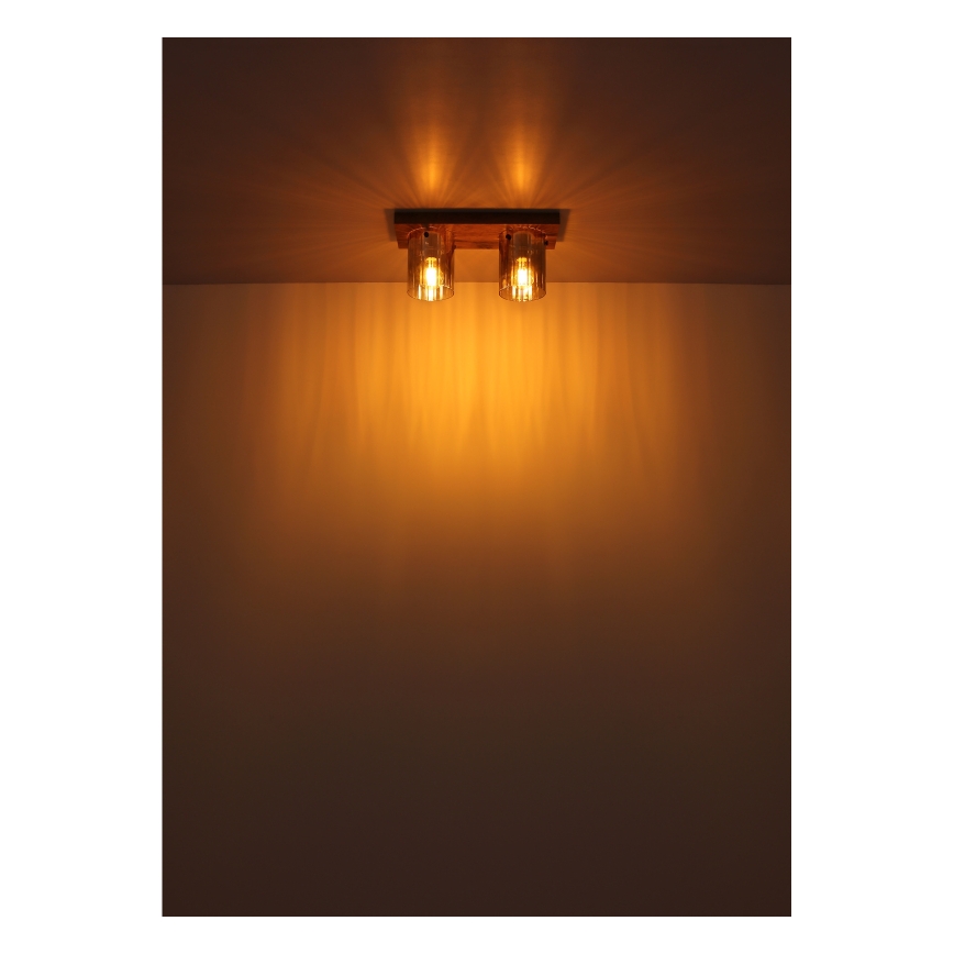 Globo - Потолочный светильник 2xE27/40W/230V 16x41 см