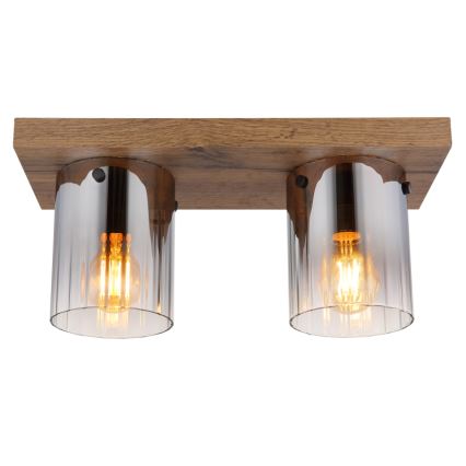 Globo - Потолочный светильник 2xE27/40W/230V 16x41 см