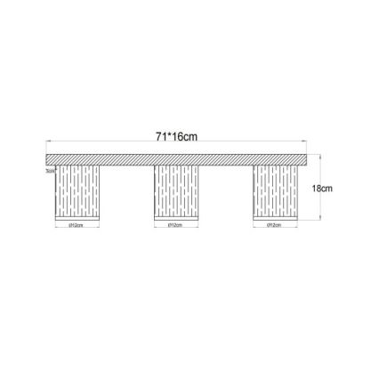 Globo - потолочный светильник 3xE27/40W/230V