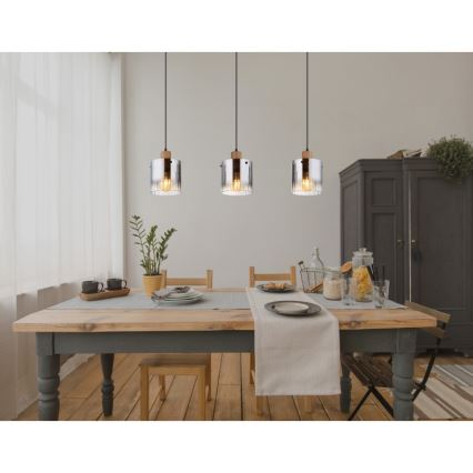 Globo - Люстра на тросі 3xE27/60W/230V