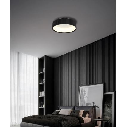 Globo - LED стельовий світильник LED/45W/230V 2700/4000/6000K діаметр 46 см чорний