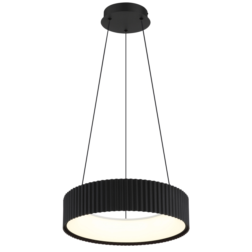 Globo - LED-підвісна люстра на тросі, 45 Вт/230 В, 2700/4000/6000K, діаметр 46 см, чорна