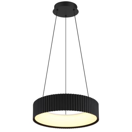 Globo - LED-підвісна люстра на тросі, 45 Вт/230 В, 2700/4000/6000K, діаметр 46 см, чорна