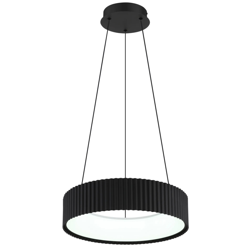 Globo - LED-підвісна люстра на тросі, 45 Вт/230 В, 2700/4000/6000K, діаметр 46 см, чорна