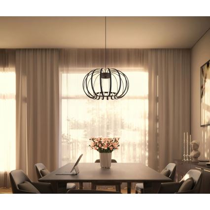Globo - LED підвісна люстра на тросі з регулюванням яскравості LED/40W/230V 3000K чорна