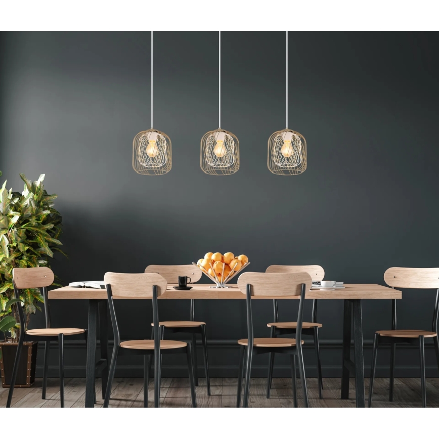 Globo - Люстра на тросі 3xE27/40W/230V