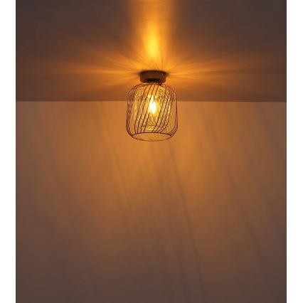 Globo - Стельний світильник 1xE27/40W/230V, діаметр 18 см, бежевий/білий