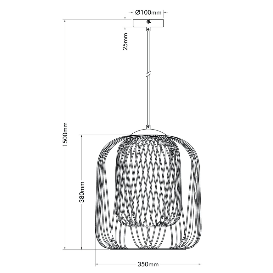Globo - подвесной светильник на тросе 1xE27/40W/230V, Ø 35 см