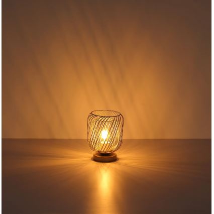 Globo - Настільна лампа 1xE27/40W/230V бежева/біла