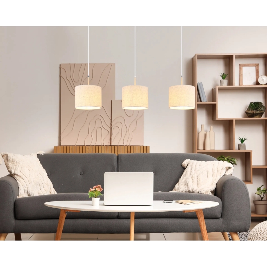 Globo - Люстра на тросі 3xE27/40W/230V