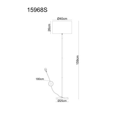 Globo - Торшер 1xE27/60W/230V