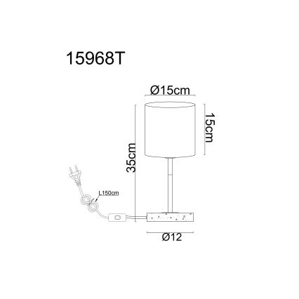 Globo - Настольная лампа 1xE14/40W/230V