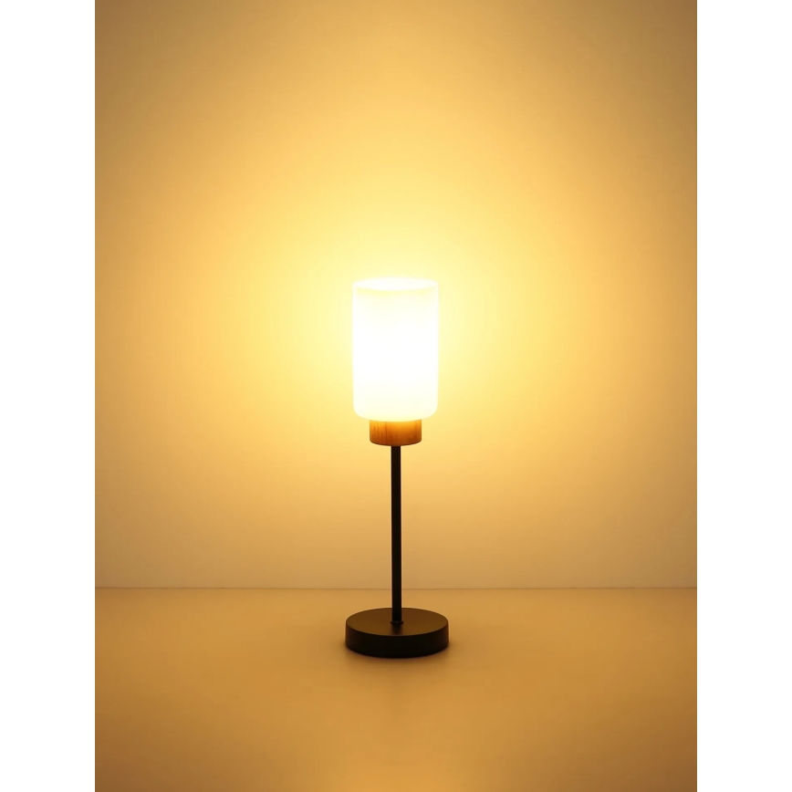 Globo - Настольная лампа 1xE27/60W/230V черная/белая