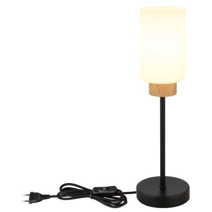 Globo - Настольная лампа 1xE27/60W/230V черная/белая