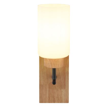 Globo - настенный светильник 1xE27/60W/230V дуб/белый