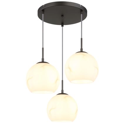 Globo - Люстра на тросі 3xE27/60W/230V, діаметр 42,5 см